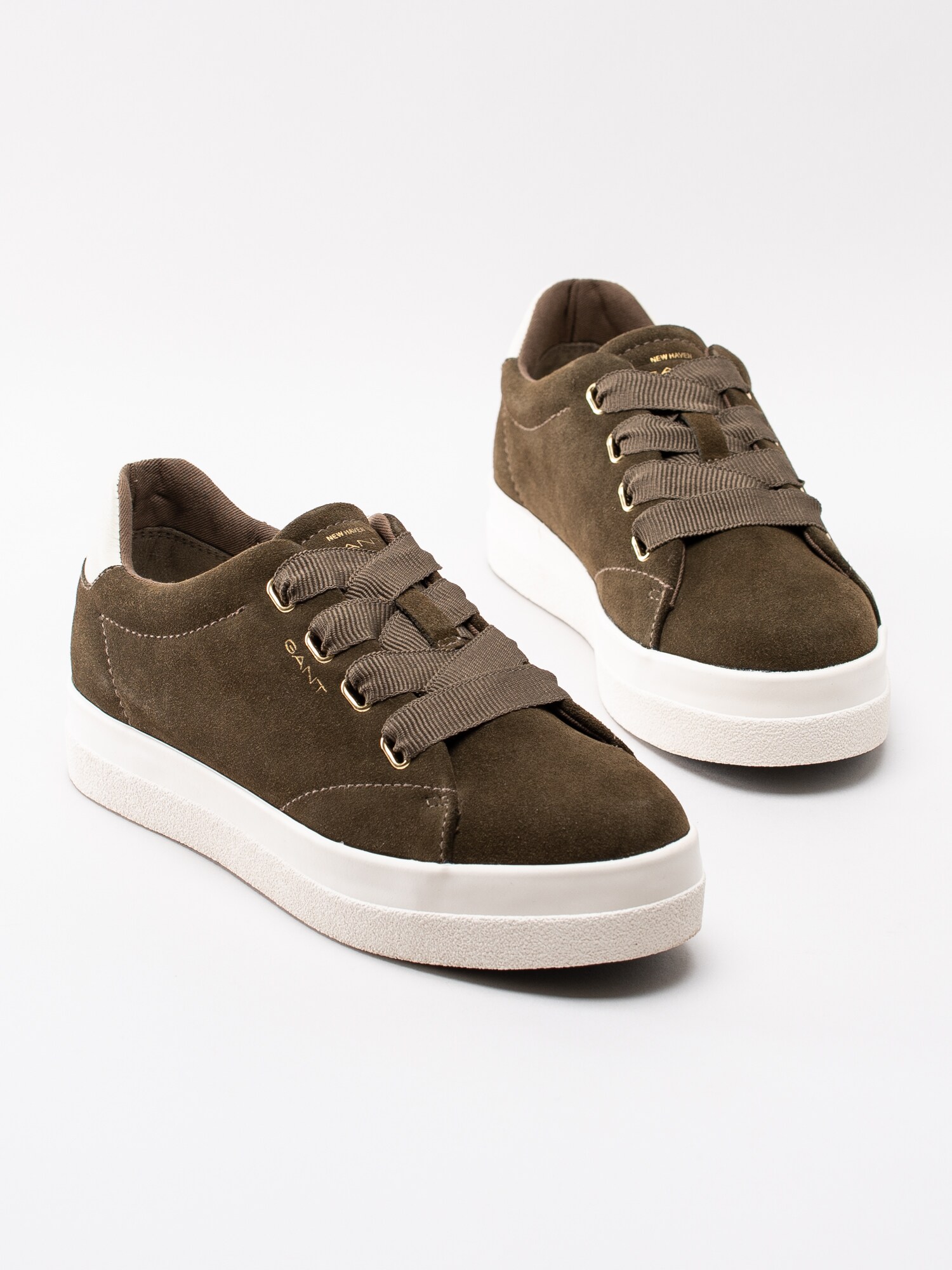 08193017 Gant Aurora 19533862G305-G71 mossgröna sneakers med platå-6