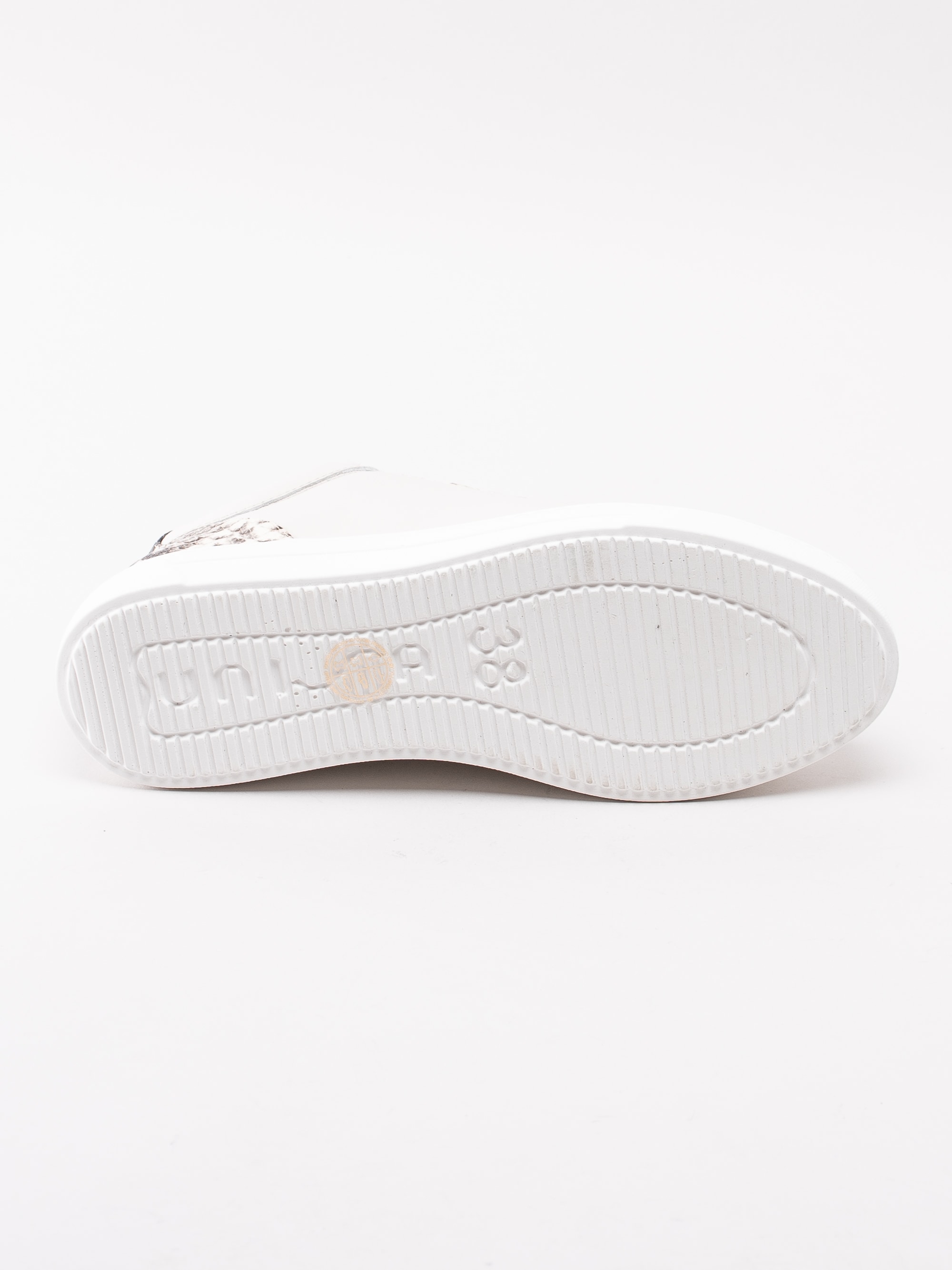 08193043 Unisa Fiyola White Python beige platå sneakers med snake mönster-5