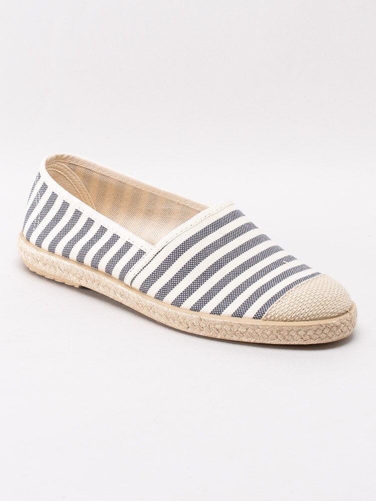 08201011 Copenhagen Shoes Florence 20 Stripes CS5050-001 Vitblå randiga espadrillos-1