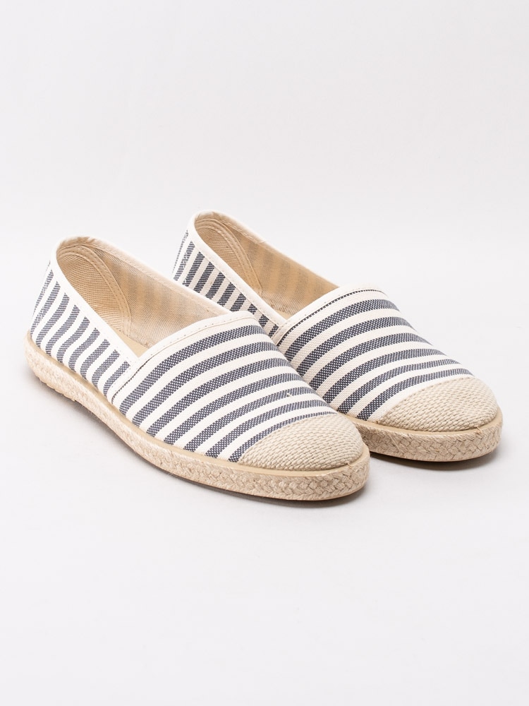 08201011 Copenhagen Shoes Florence 20 Stripes CS5050-001 Vitblå randiga espadrillos-3