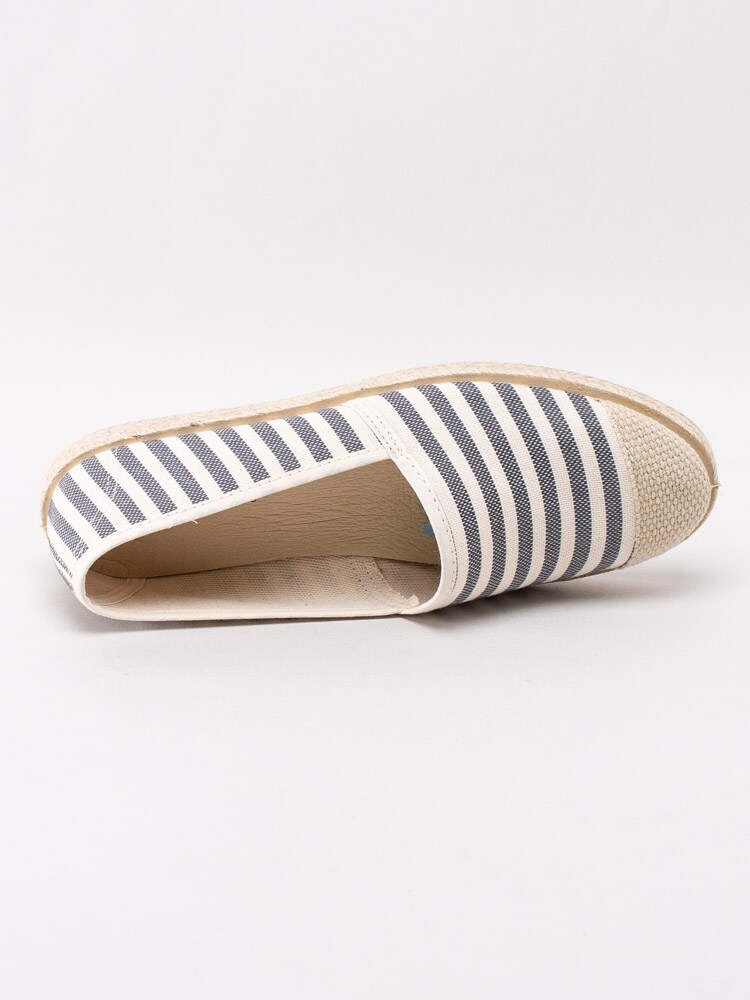 08201011 Copenhagen Shoes Florence 20 Stripes CS5050-001 Vitblå randiga espadrillos-4