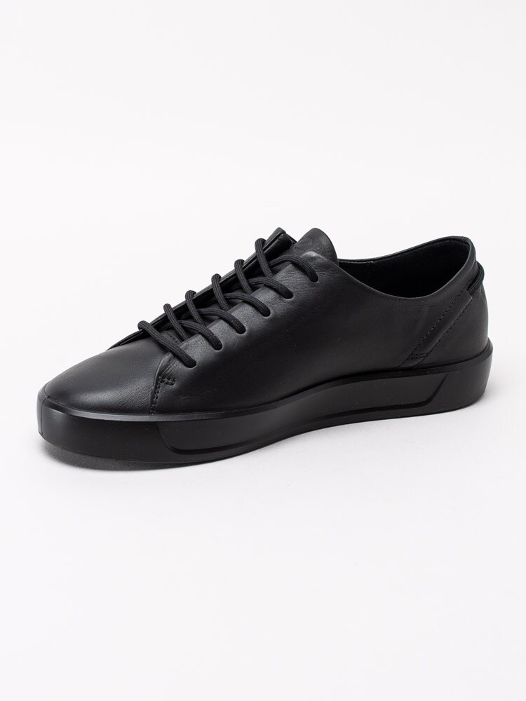 08201023 Ecco Soft 8 Womens 450843-01001 Svarta sneakers i skinn i dansk design-2