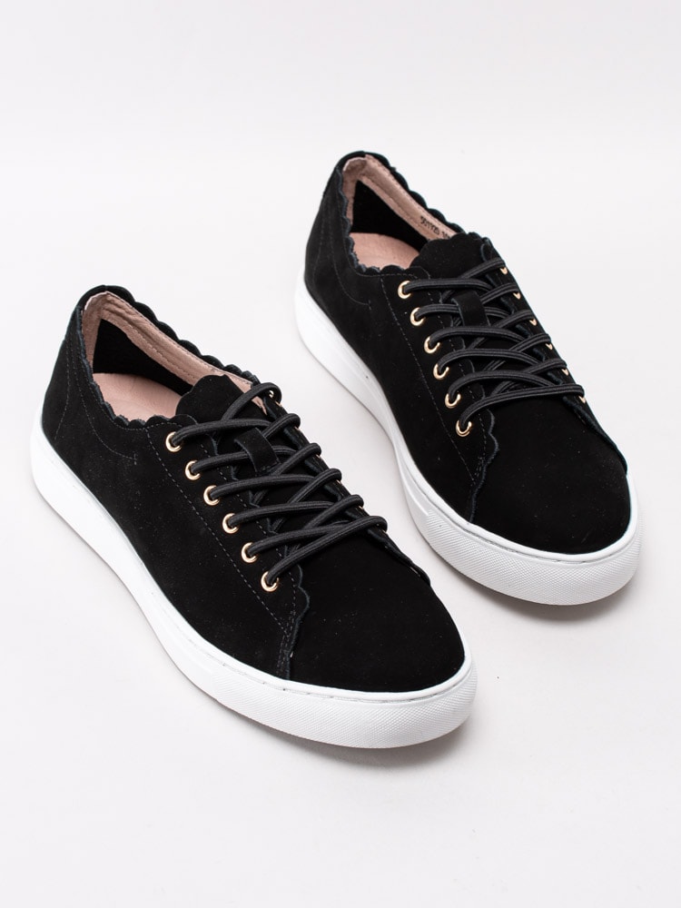 08201065 Dasia Starlily Sweet Lace 1084384 Svarta sneakers med vågig skärning-6
