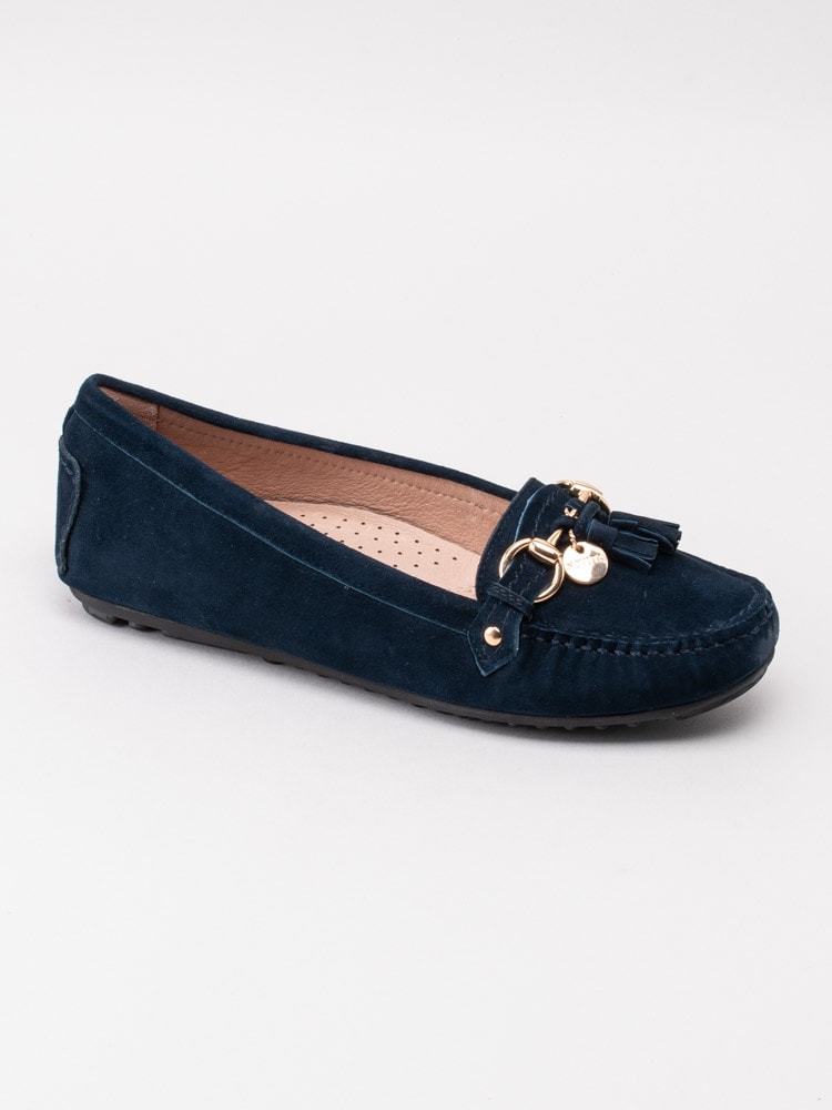 08201067 Novita Parma 1092628 Mörkblå loafers med tassels-1