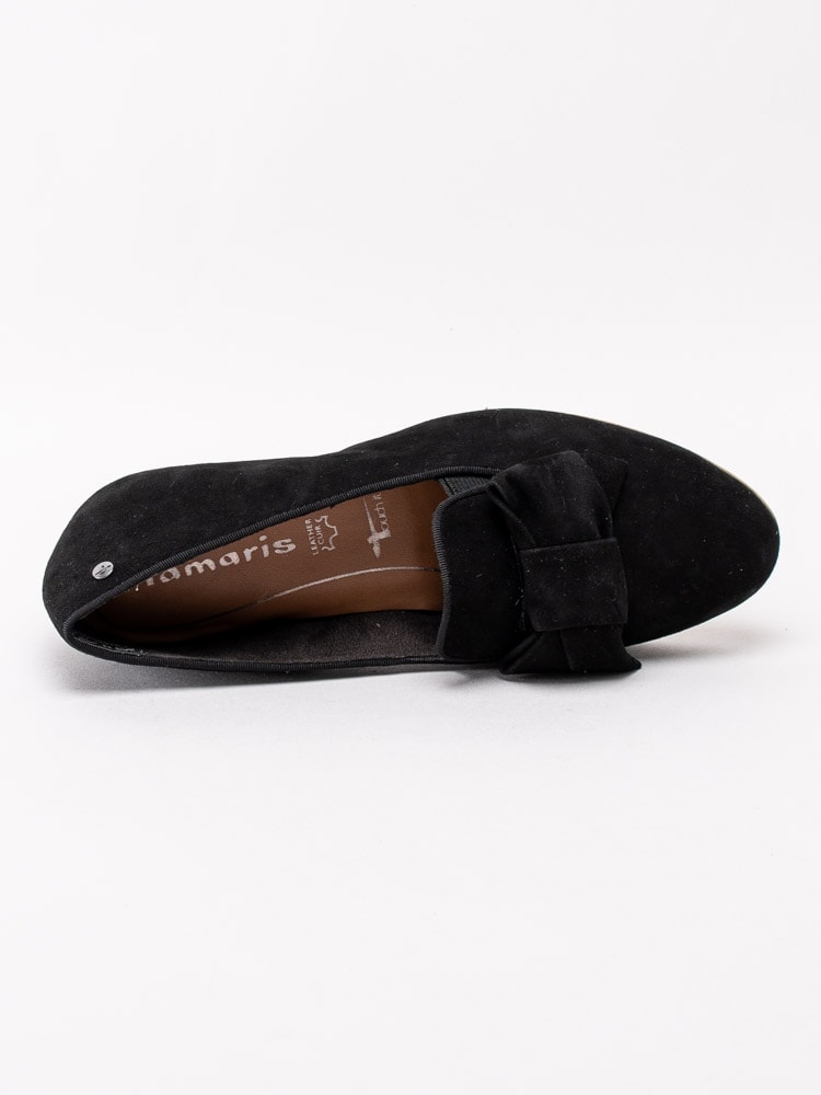 08201131 Tamaris 1-24229-24-001 Svarta loafers med rosett-4