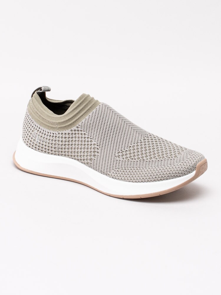 08201134 Tamaris Fashletics 1-24711-24-747 Gröna slip on sneakers i elastiskt textil-1