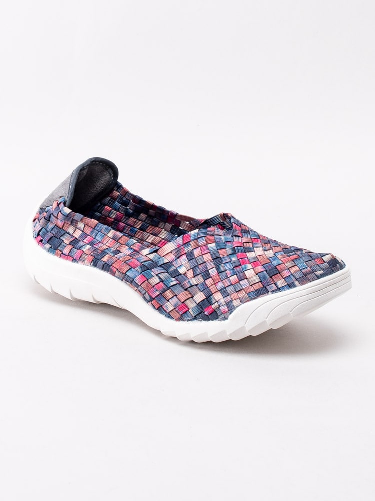 08201140 Rock Spring Inoko R125-95 Mörkblå flerfärgade resårskor som är tvättbara-1