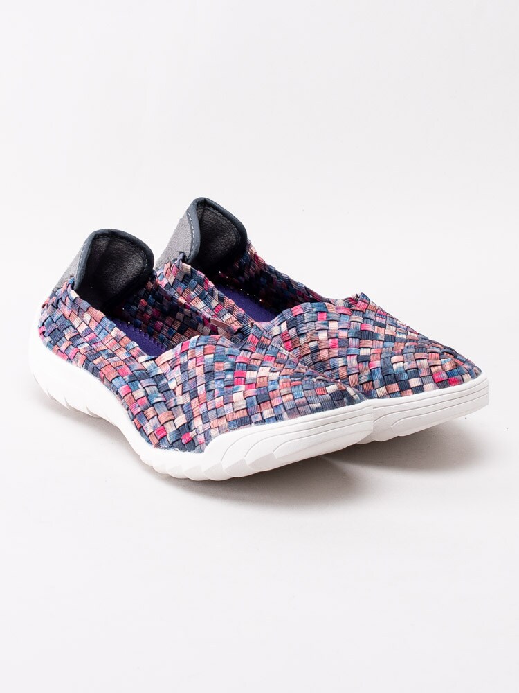 08201140 Rock Spring Inoko R125-95 Mörkblå flerfärgade resårskor som är tvättbara-3