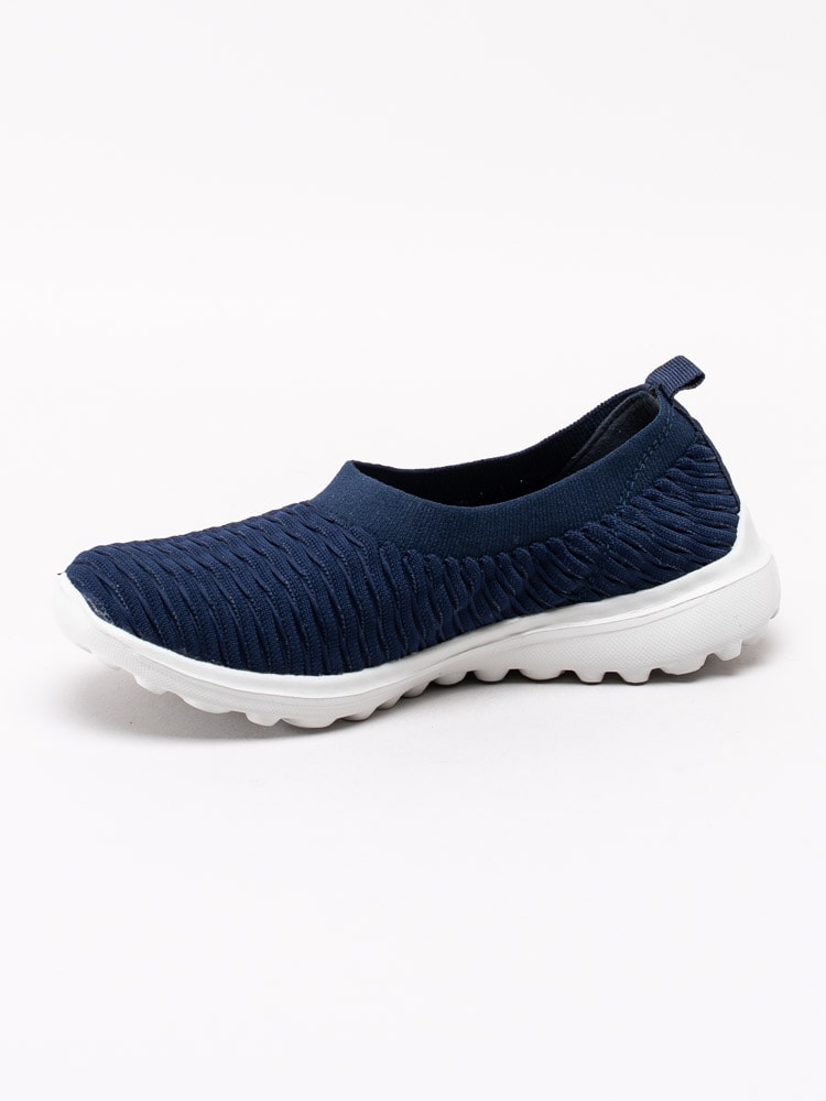 08201165 CC Resorts 694-3366-118 Elastiska mörkblå slip on sportskor -2