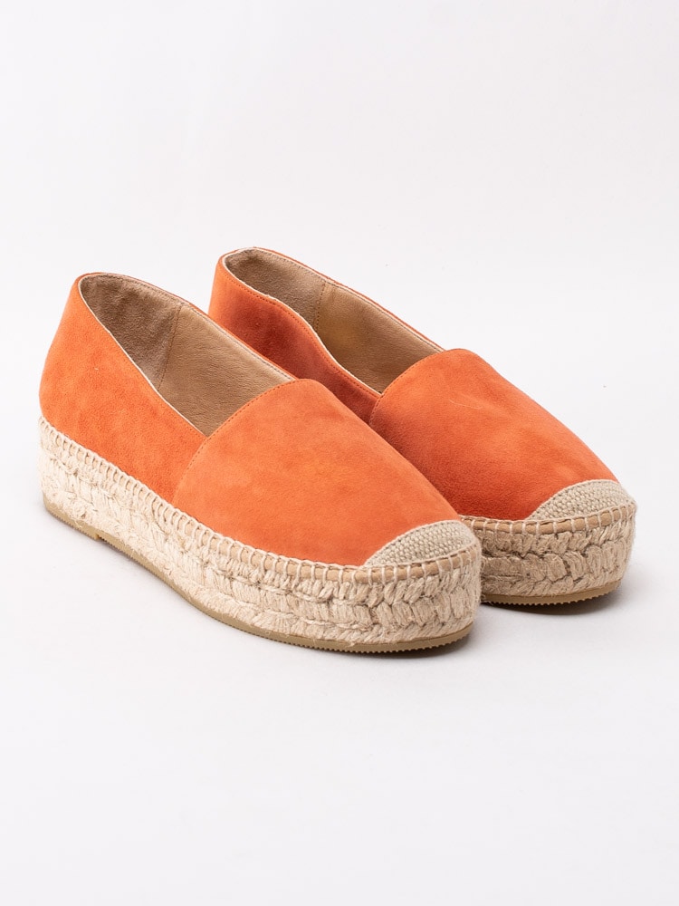 08201174 Kanna 20KV5019-CARMIN Orange espadrillos med platåsula-3