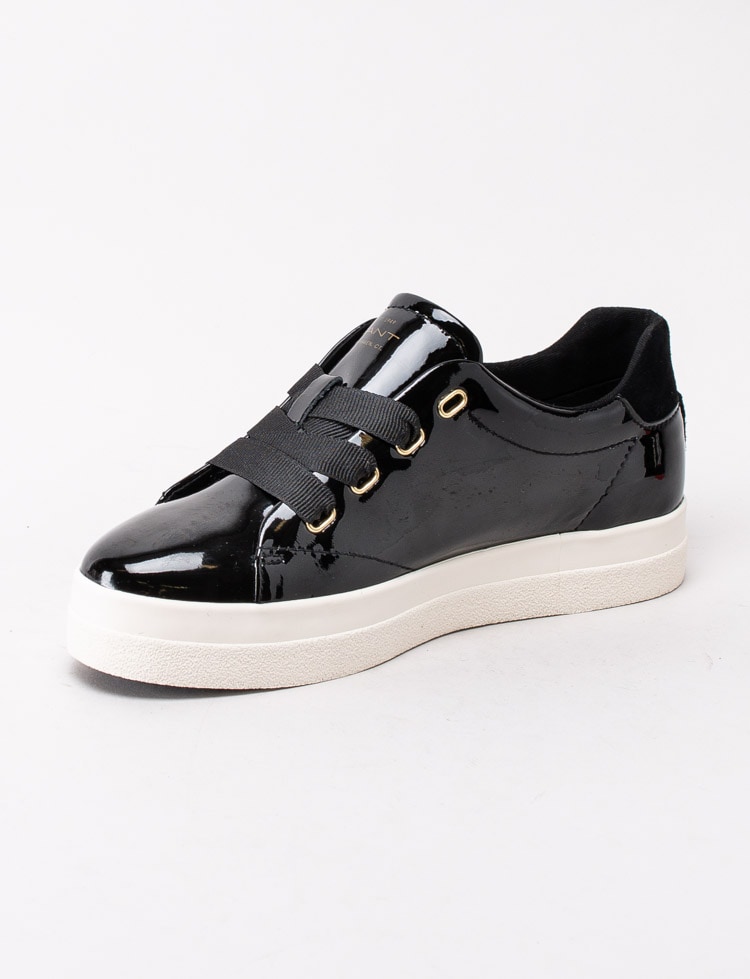 08203031 Gant Avona 21531834-G00 Svarta sneakers i lack med platå-2