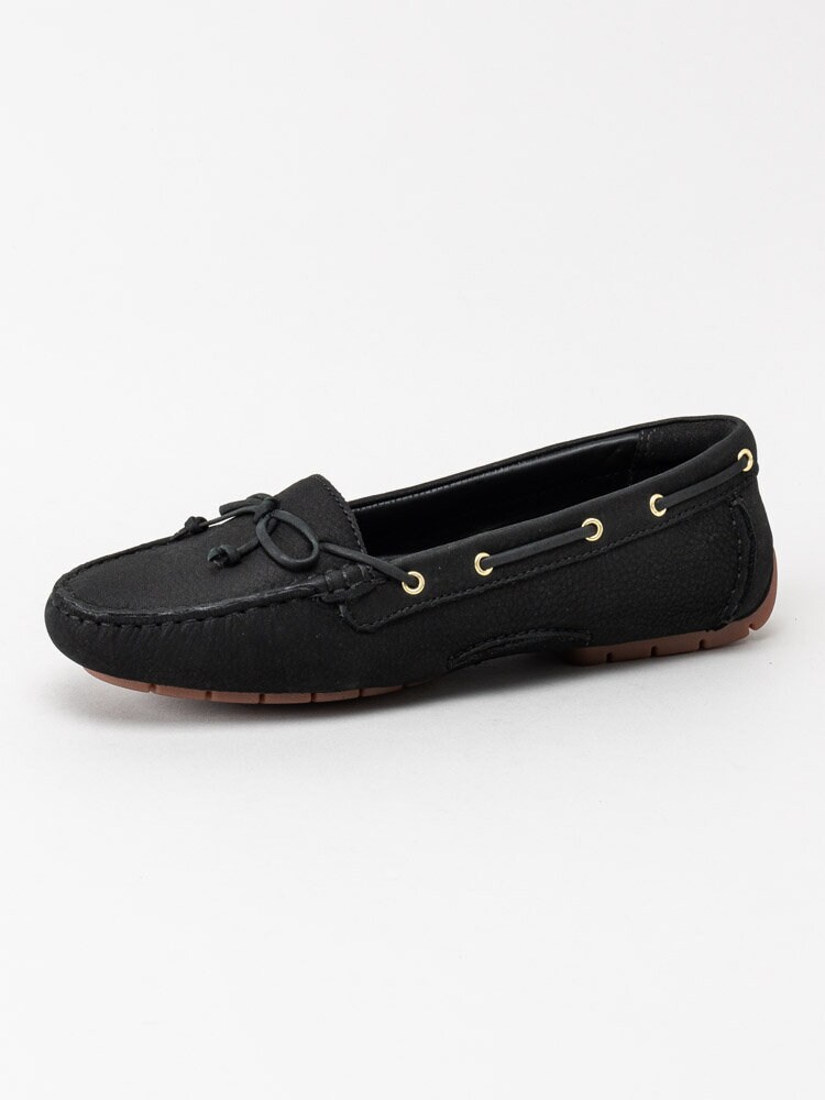 Clarks - C Mocc Boat 2 - Svarta loafers i nubuck