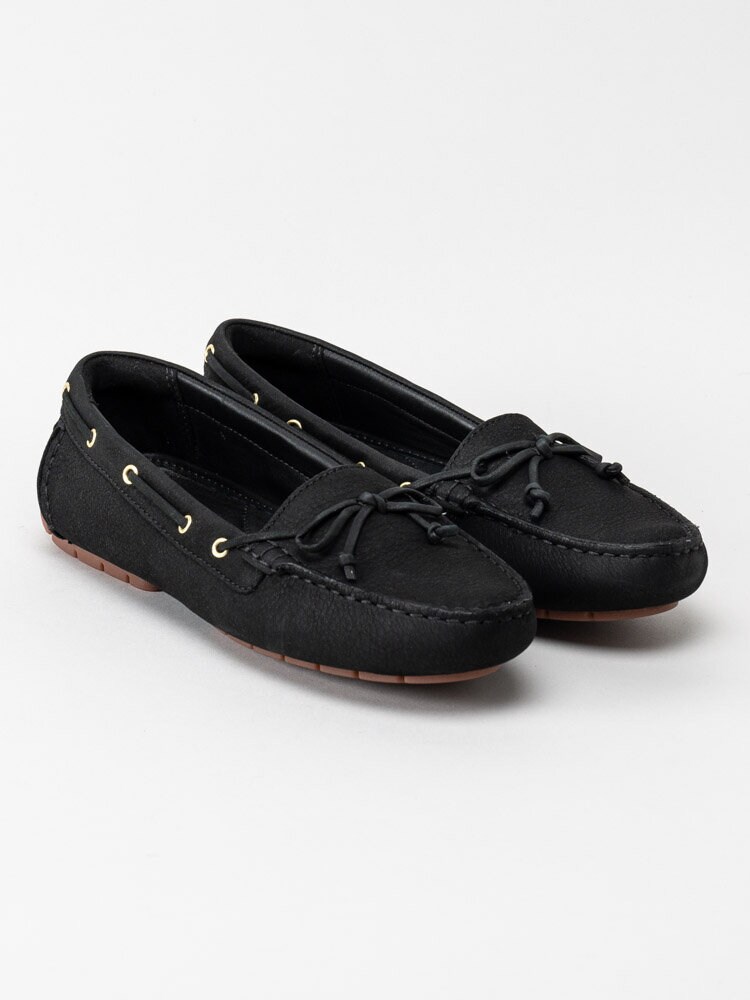 Clarks - C Mocc Boat 2 - Svarta loafers i nubuck