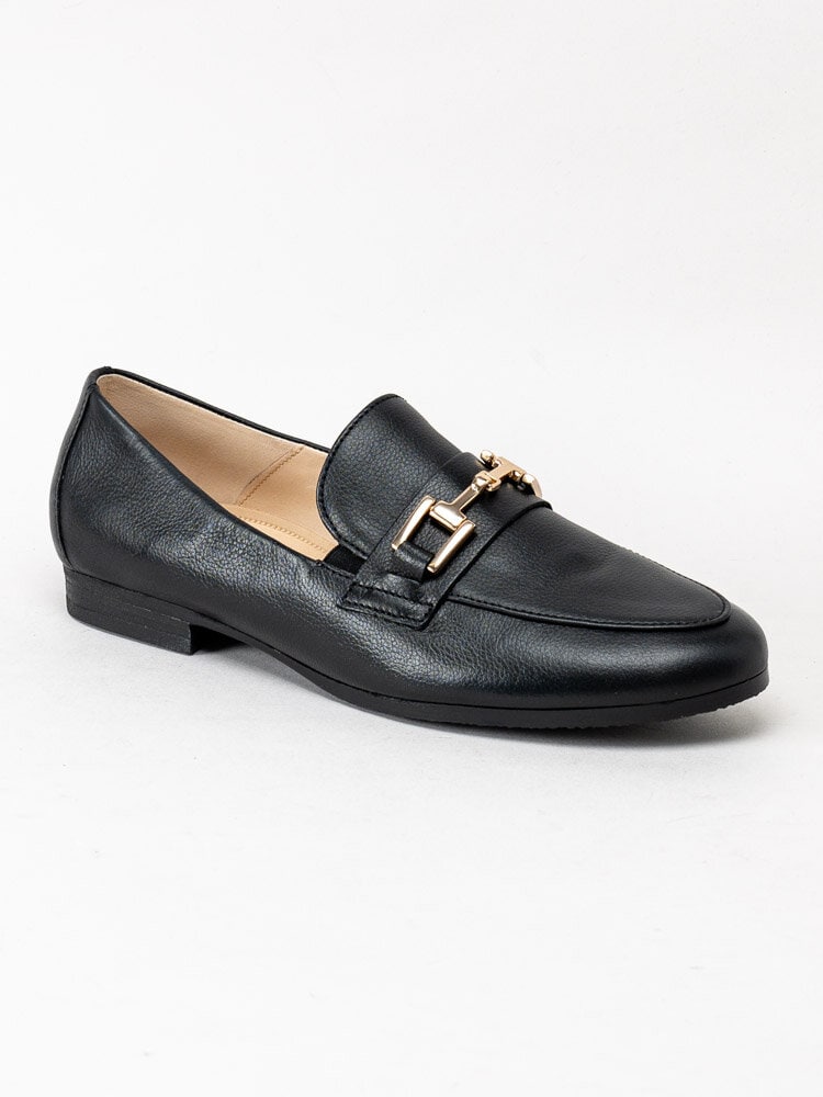 Gabor - Svarta loafers i skinn