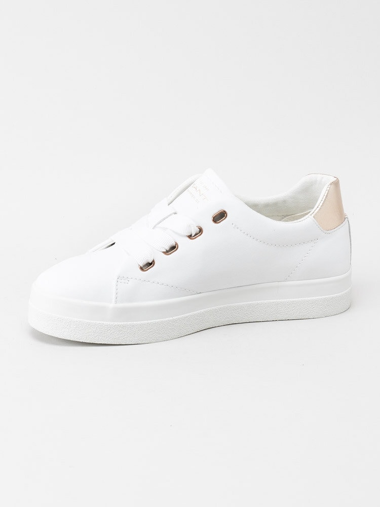 Gant Footwear - Avona - Vita sneakers med roséfärgade detaljer