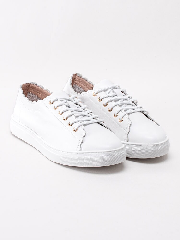 Dasia - Starlily Sweet Lace - Vita sneakers med vågig skärning