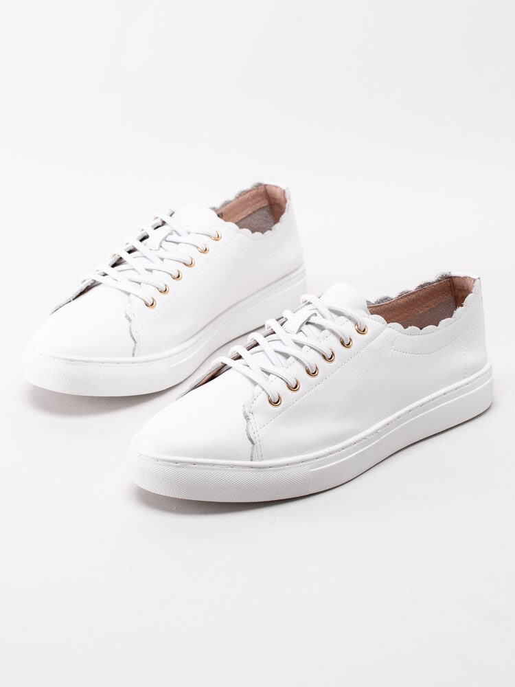 Dasia - Starlily Sweet Lace - Vita sneakers med vågig skärning