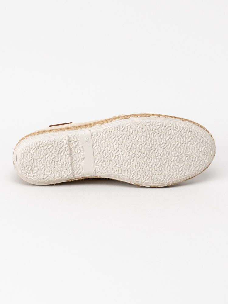 Marstrand - Rafia - Beige slip on loafers med flerfärgat mönster