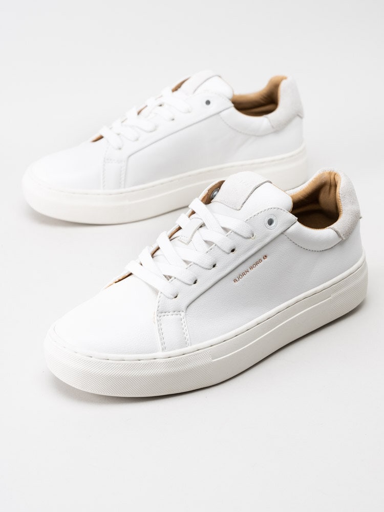 Björn Borg - T1620 CLS W - Vita sneakers i skinn