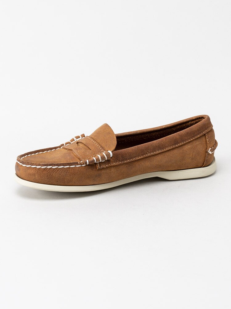 Sebago - Jacqueline Loafer Penny - Bruna loafers i mocka