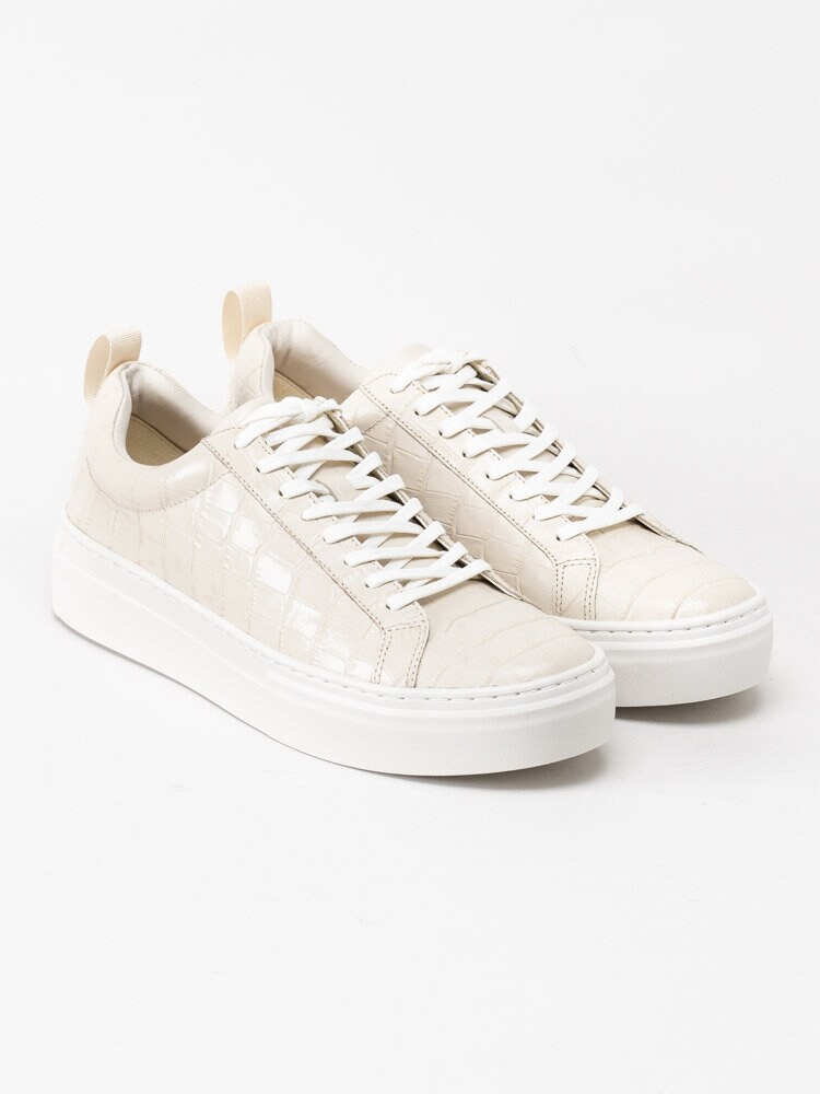 Vagabond - Zoe Platform - Ljusbeige sneakers med platåsula