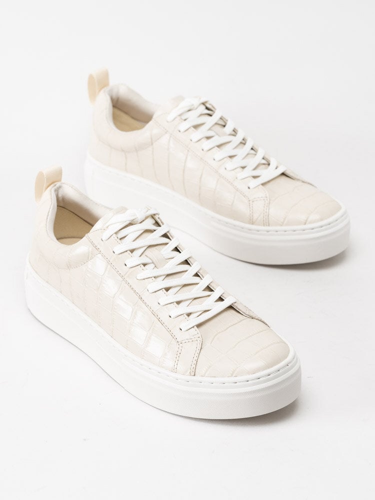 Vagabond - Zoe Platform - Ljusbeige sneakers med platåsula