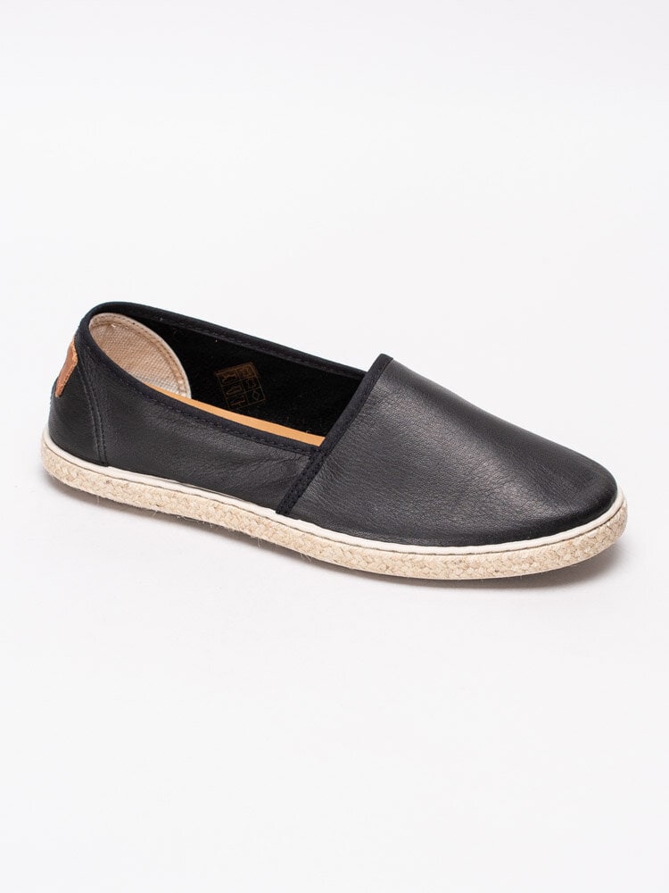 North - Drew - Svarta espadrillos i mjukt skinn