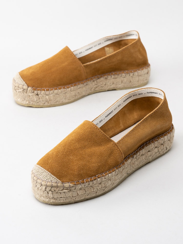 Pavement - Ida - Rostgula espadrillos i mocka