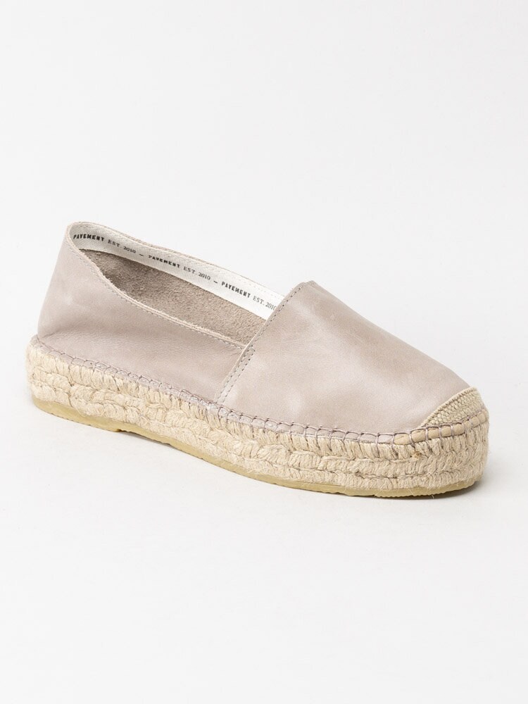 Pavement - Ida Nappa - Beige espadrillos i skinn