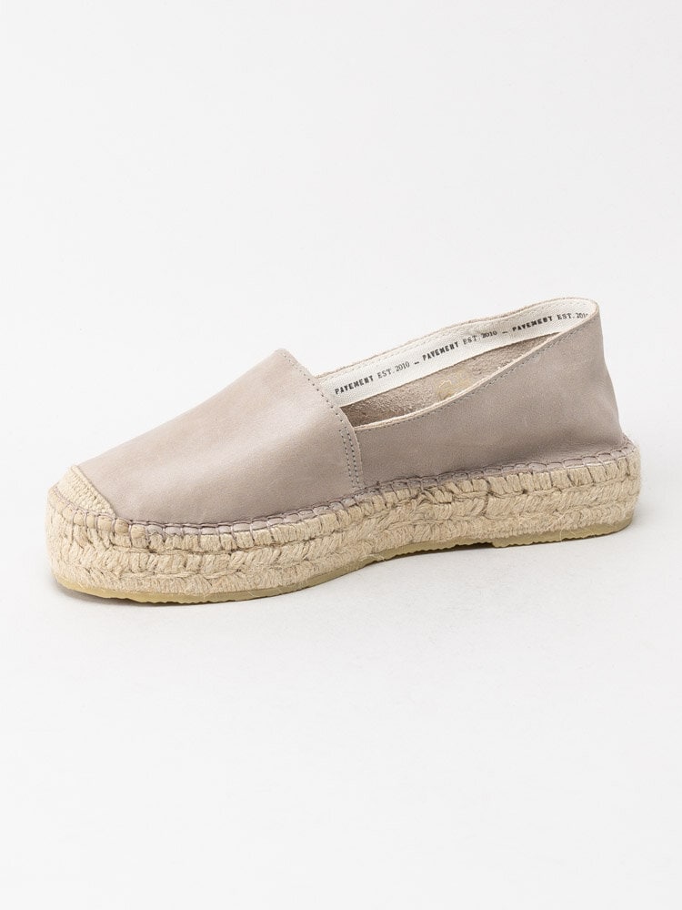 Pavement - Ida Nappa - Beige espadrillos i skinn