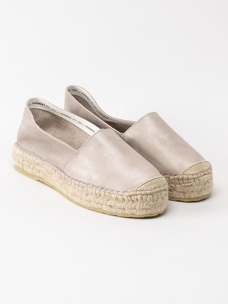 Pavement - Ida Nappa - Beige espadrillos i skinn