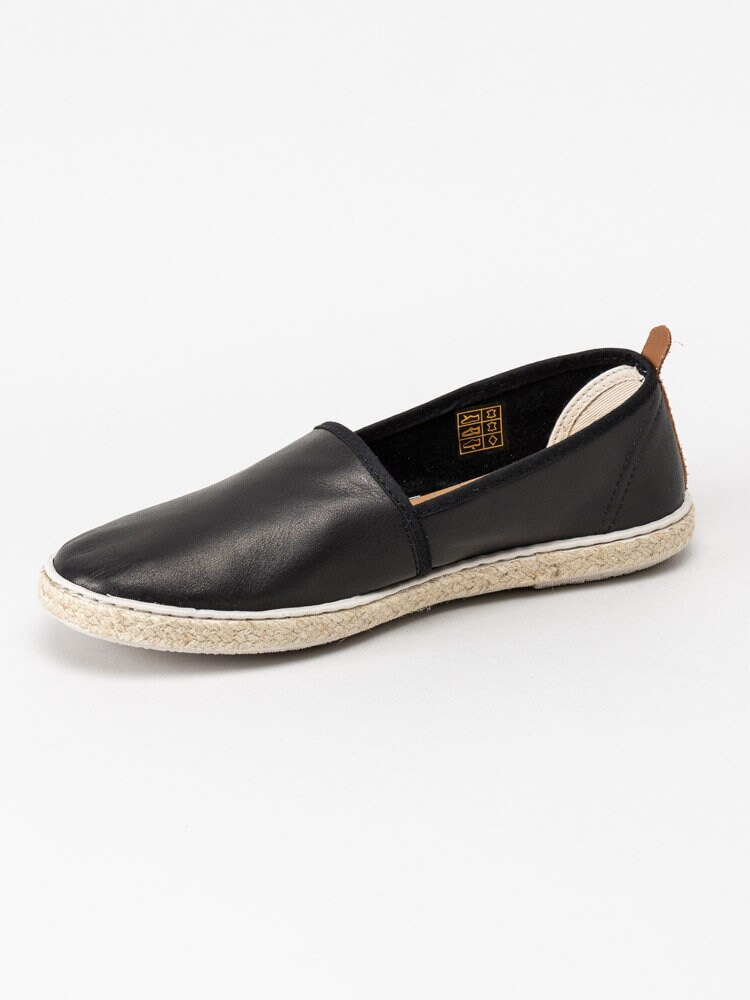 Marstrand - Plaza - Svarta slip on loafers i skinn