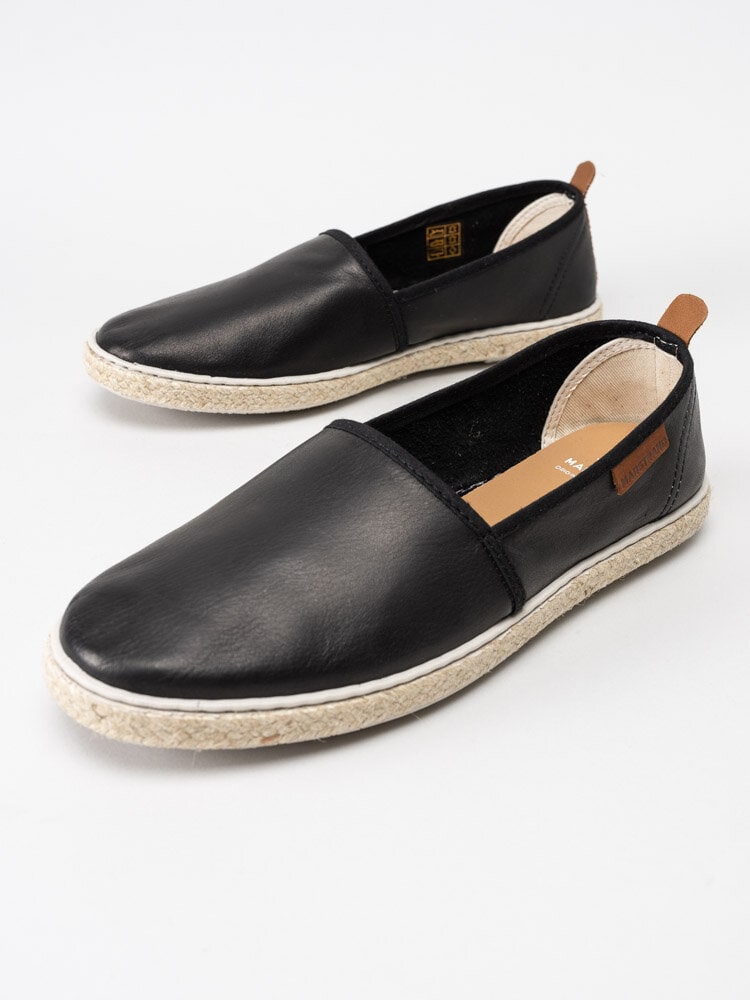 Marstrand - Plaza - Svarta slip on loafers i skinn