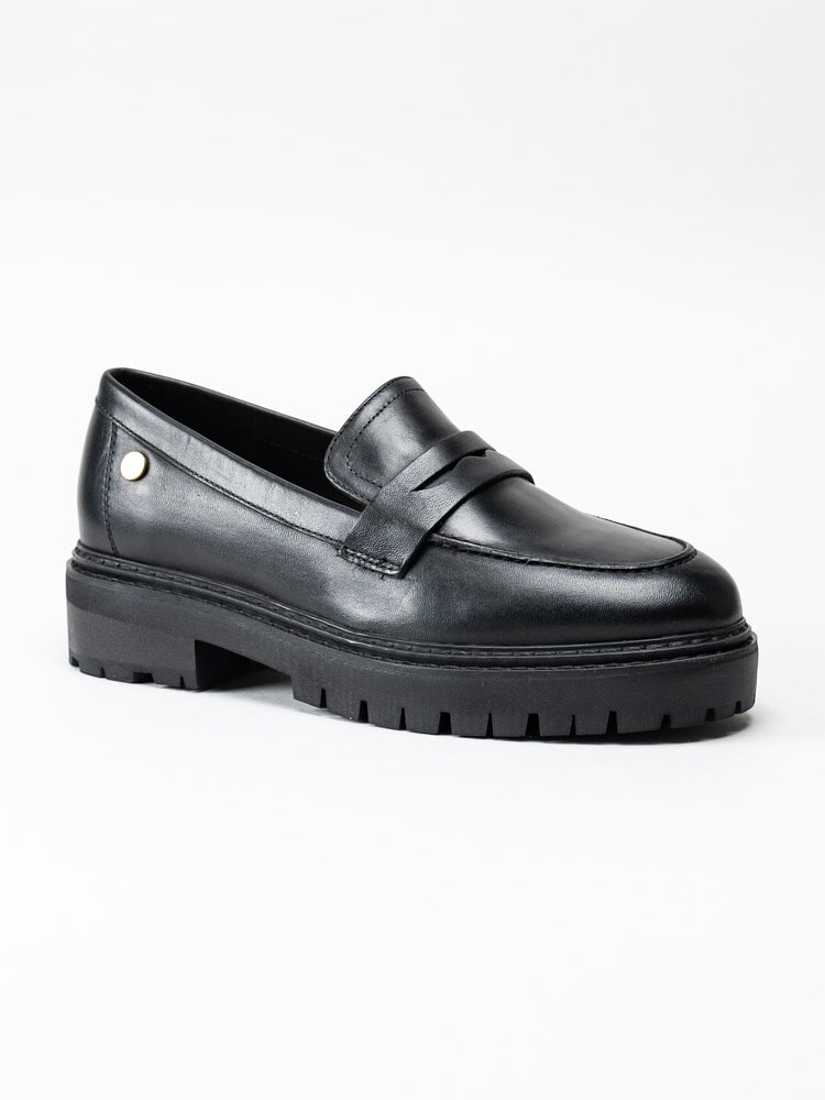 Copenhagen Shoes - Original Loafer Plain - Svarta loafers i skinn