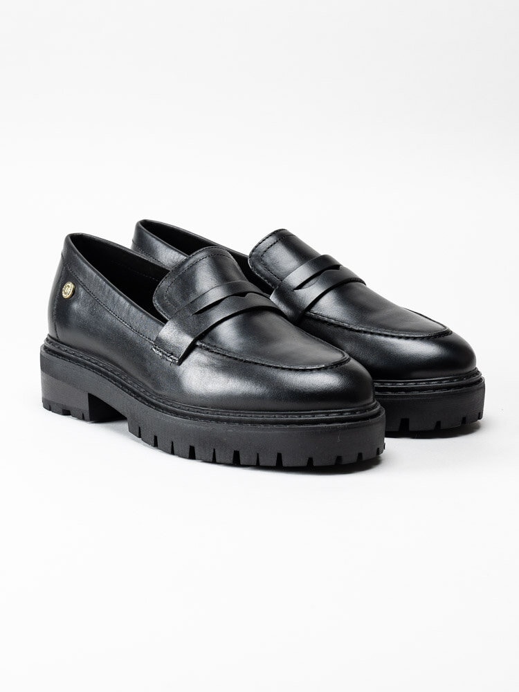 Copenhagen Shoes - Original Loafer Plain - Svarta loafers i skinn