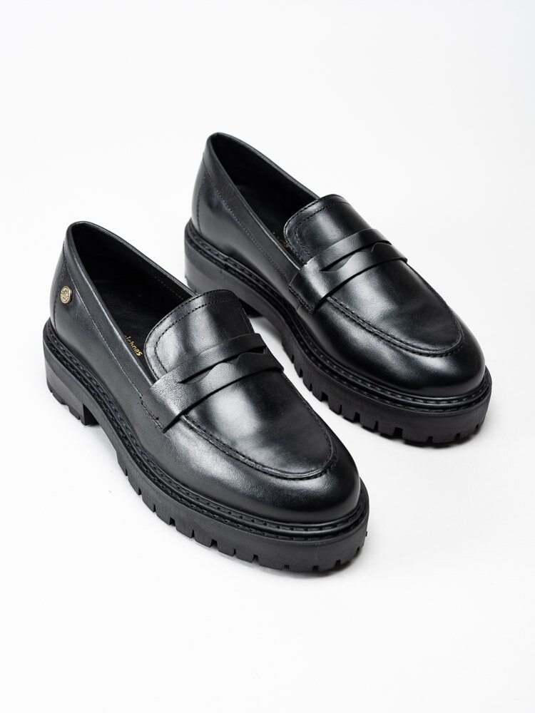 Copenhagen Shoes - Original Loafer Plain - Svarta loafers i skinn