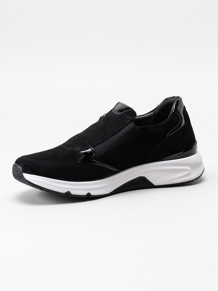 Gabor - Svarta sneakers i mocka med zip