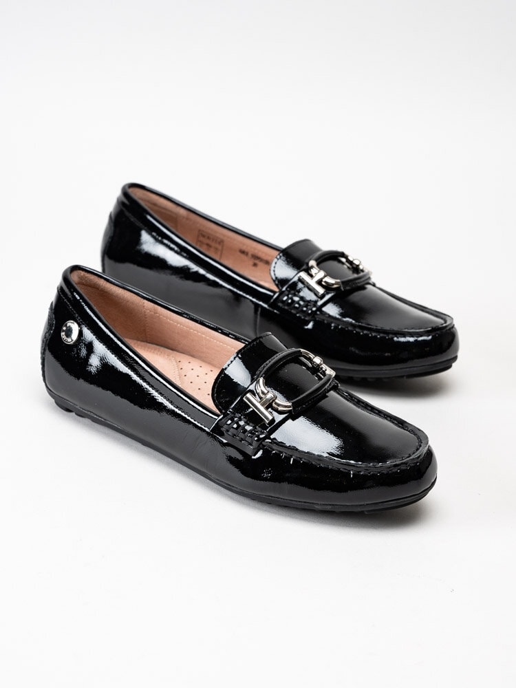 Novita - Parma loafer - Svarta loafers i lackskinn