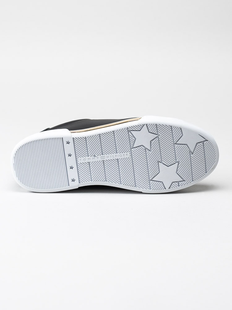 Tommy Hilfiger - Hardware Elevated Sneaker - Svarta sneakers i skinn