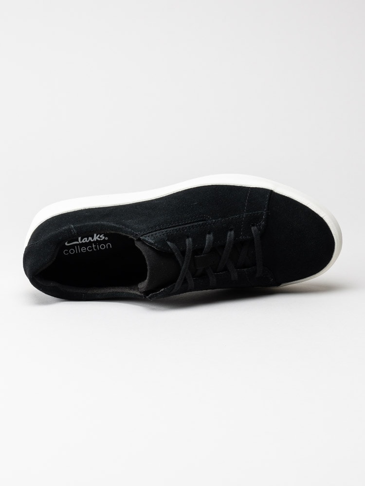 Clarks - Layton Lace - Svarta sneakers i mocka