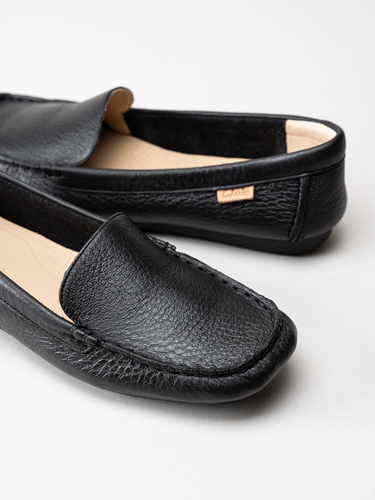 Clarks - Freckla Walk - Svarta loafers i skinn