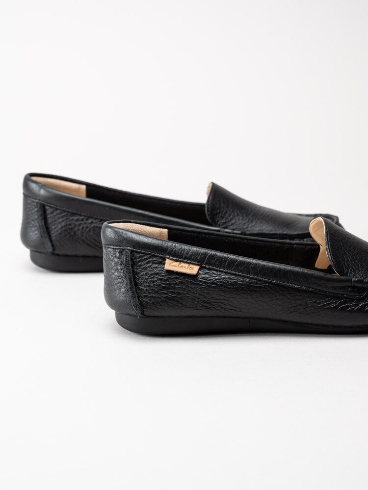 Clarks - Freckla Walk - Svarta loafers i skinn