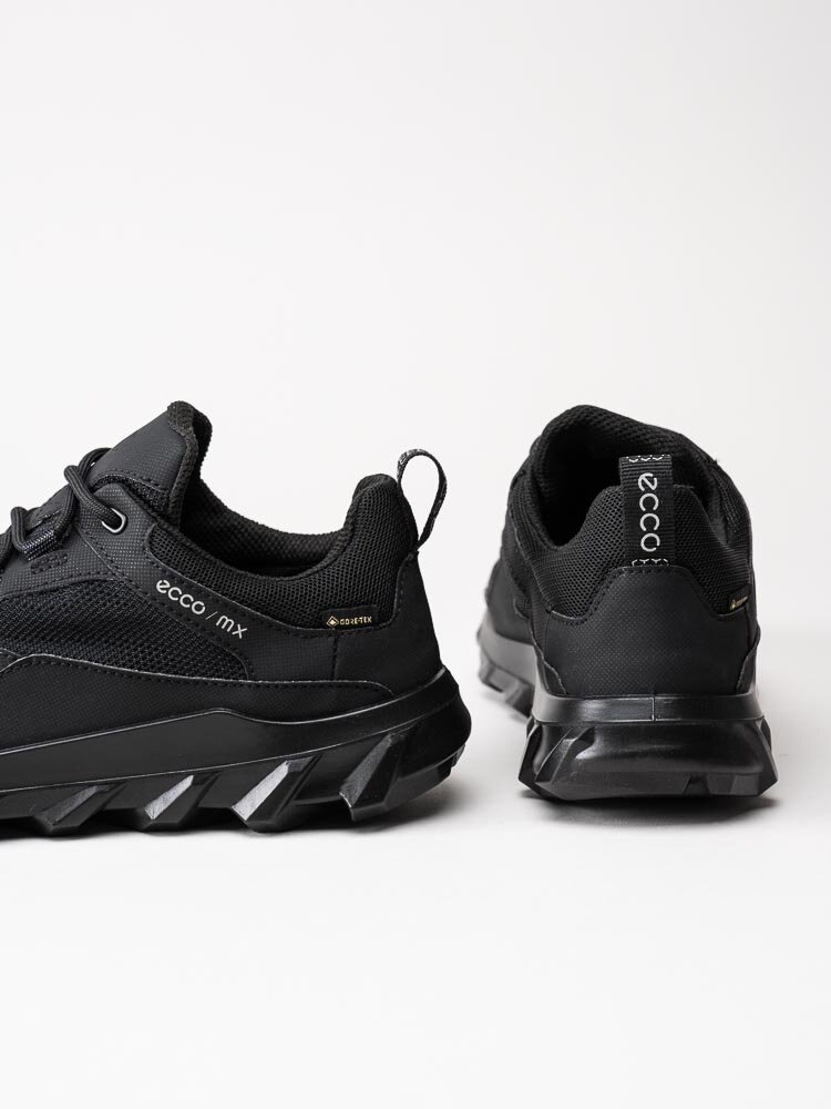 Ecco - Mx W Low GTX - Svarta vattentäta sneakers i textil