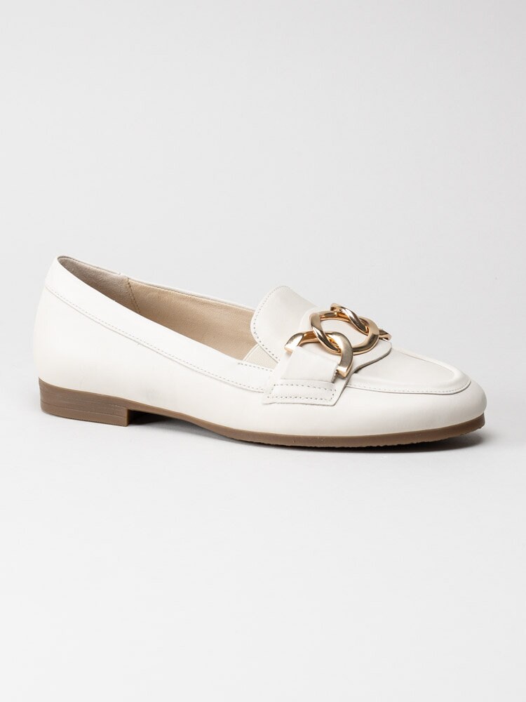 Gabor - Off white loafers i skinn
