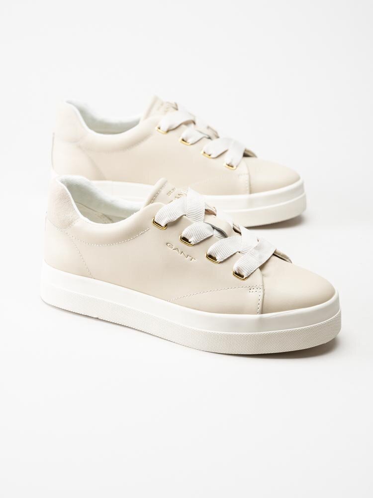 Gant Footwear - Avona - Beige sneakers i skinn