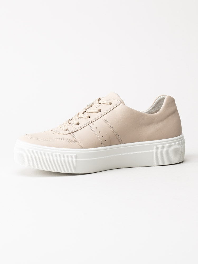 Legero - Beige sneakers i skinn