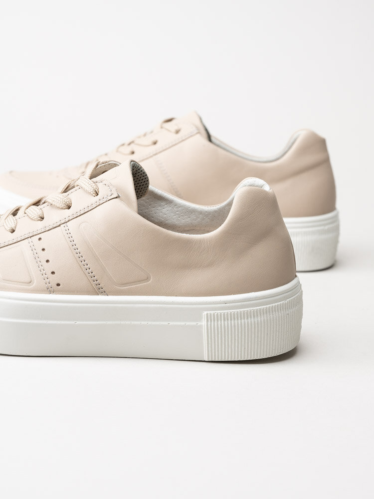 Legero - Beige sneakers i skinn