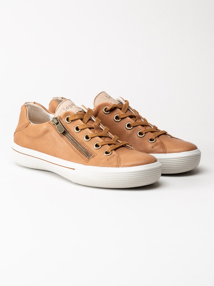 Legero - Bruna sneakers med skinn