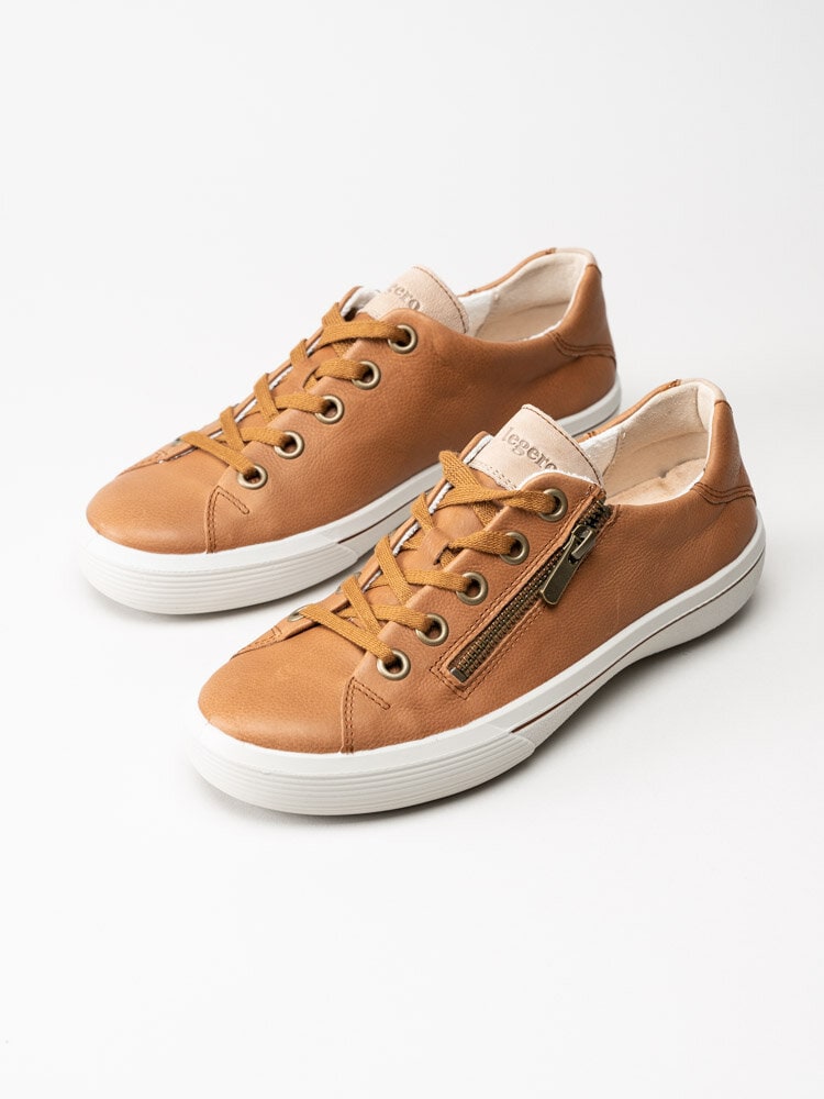 Legero - Bruna sneakers med skinn