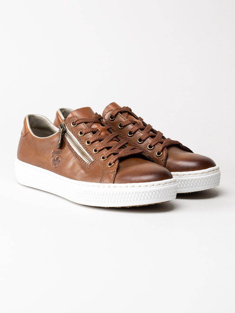 Rieker - Bruna sneakers i skinn